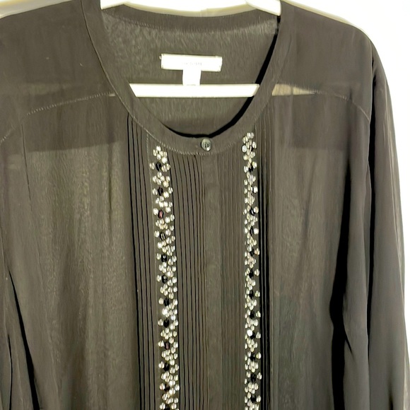 Fancy blouses with crystal handmade decor. 100% polyester - Picture 3 of 11